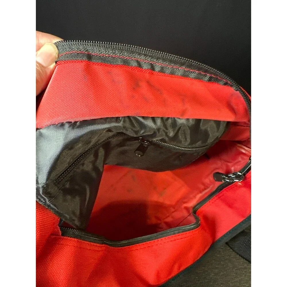 Red‎ & Black Nylon Utility Tote
